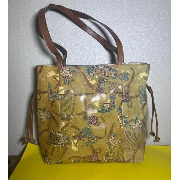 Patricia Nash Everton Tote Large Bag Shoulder Bag My European Trip Romance Bag - Picture 1 of 11